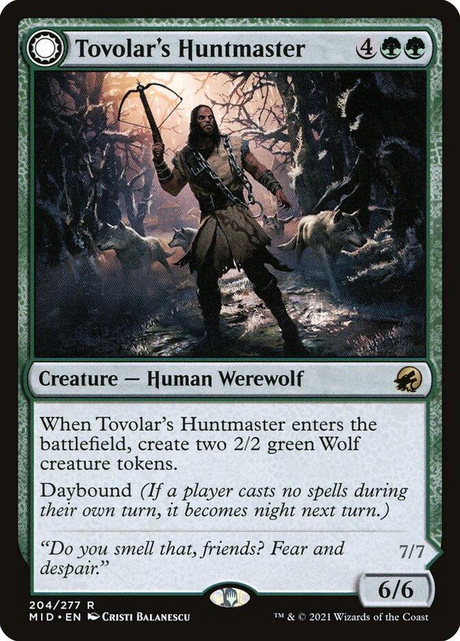 Tovolar's Huntmaster // Tovolar's Packleader - Foil