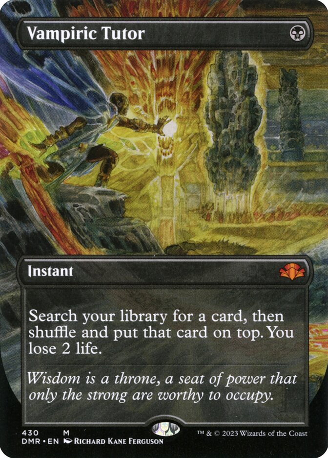 Vampiric Tutor - Borderless - Foil