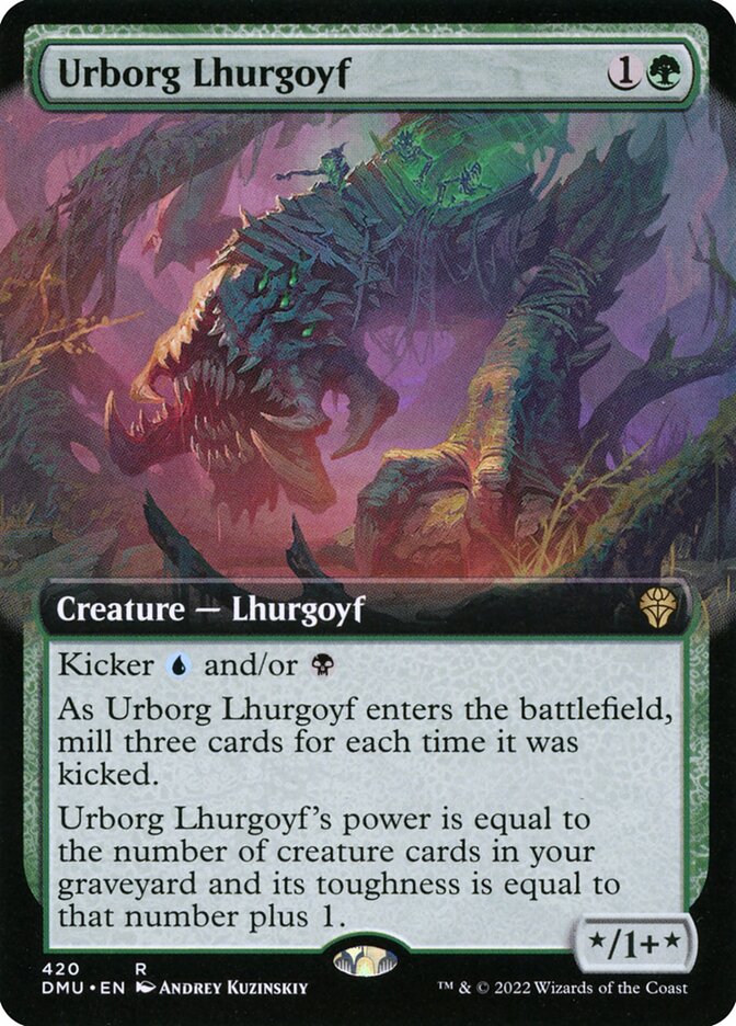 Urborg Lhurgoyf - Extended Art - Foil