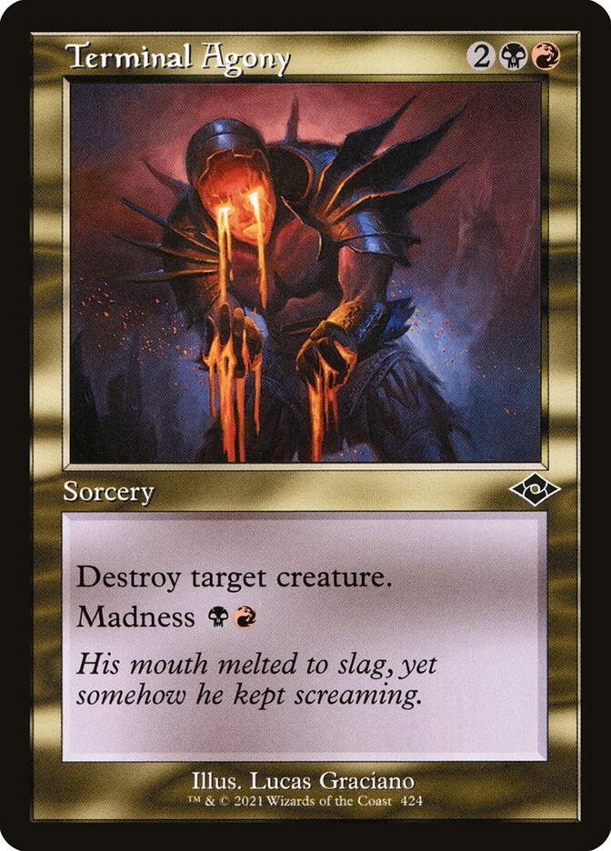 Terminal Agony - Retro Frame - Foil