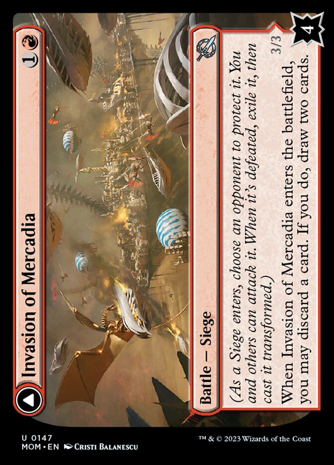 Invasion of Mercadia // Kyren Flamewright - Foil