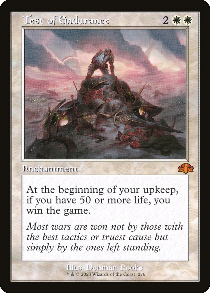 Test of Endurance - Retro Frame - Foil