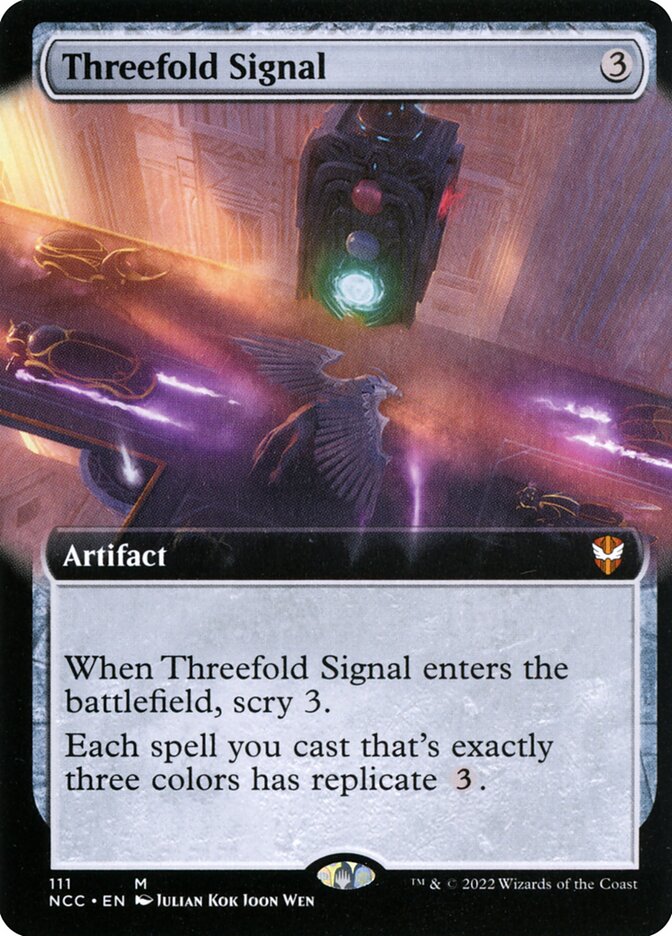 Threefold Signal - Extended Art - Foil