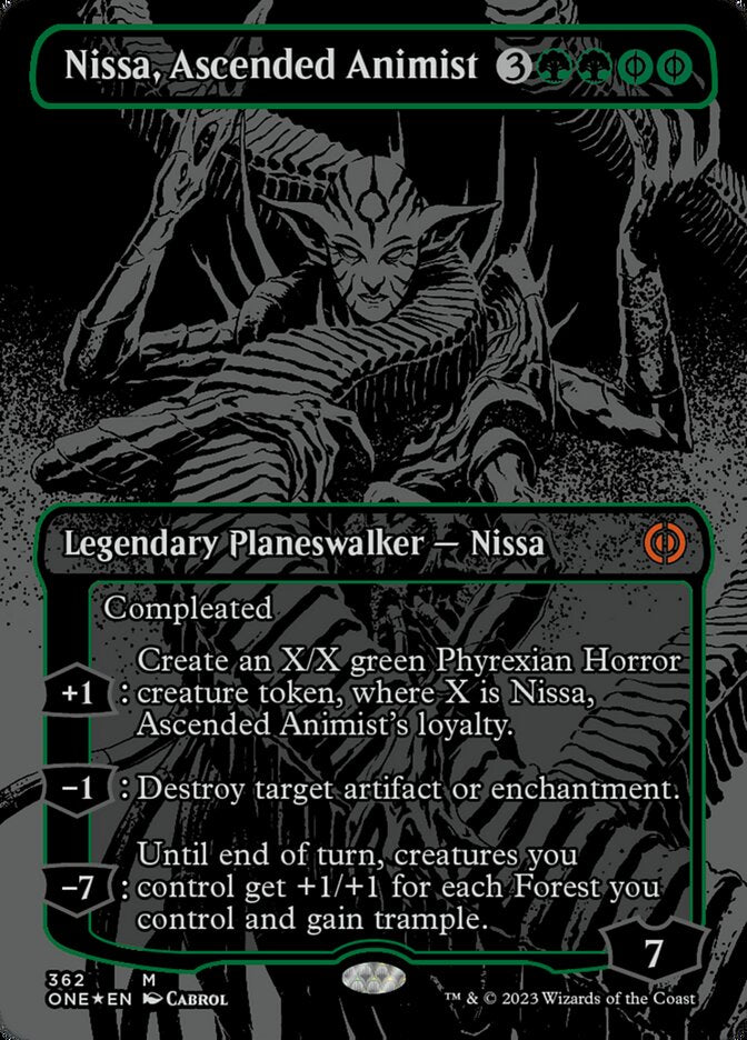 Nissa, Ascended Animist - Oil Slick - Foil