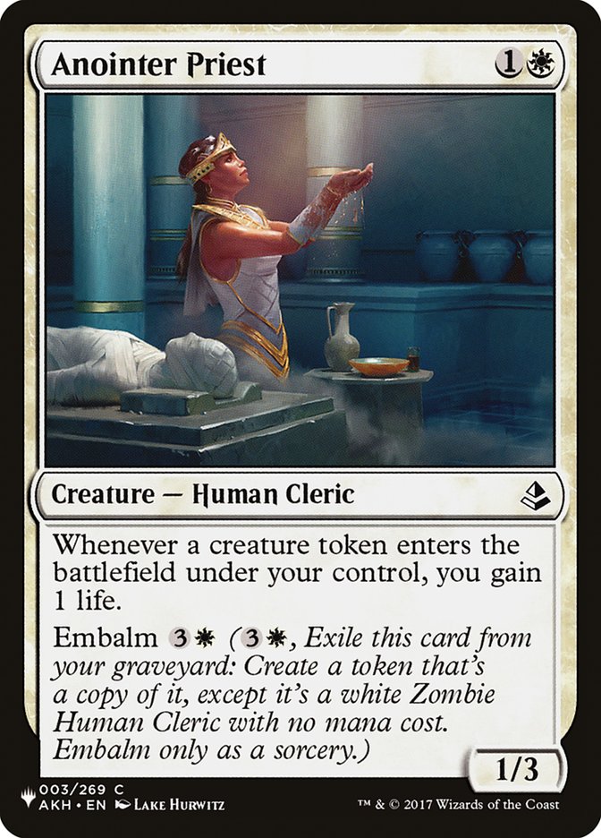 Anointer Priest - The List