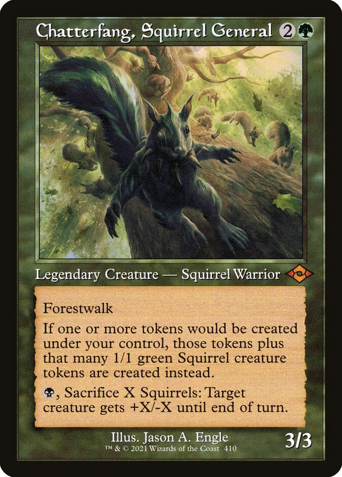 Chatterfang, Squirrel General - Retro Frame - Foil