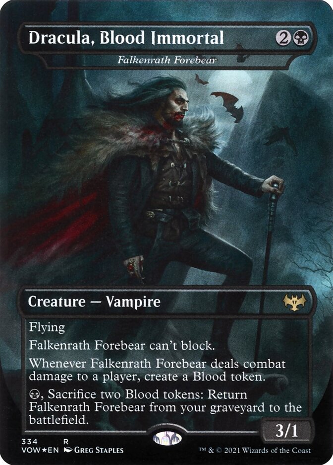 Dracula, Blood Immortal (Falkenrath Forebear) - Borderless Dracula Series - Foil