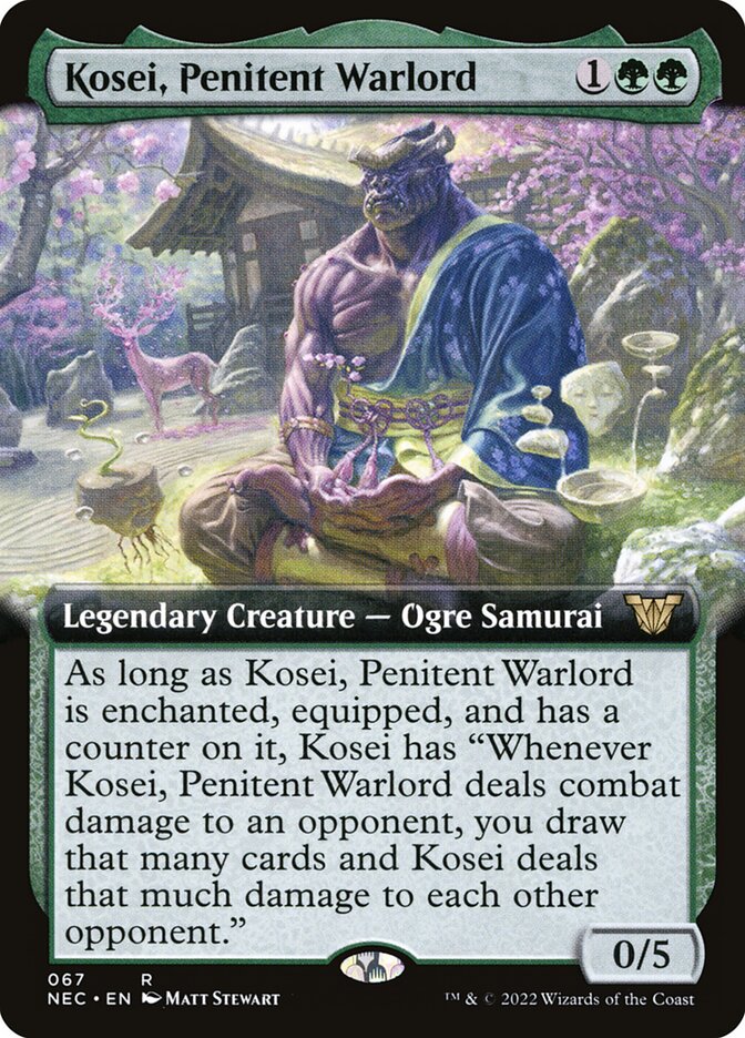 Kosei, Penitent Warlord - Extended Art