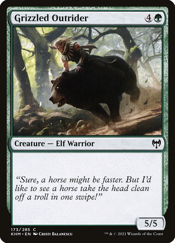 Grizzled Outrider - Foil