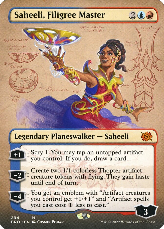 Saheeli, Filigree Master - Borderless - Foil