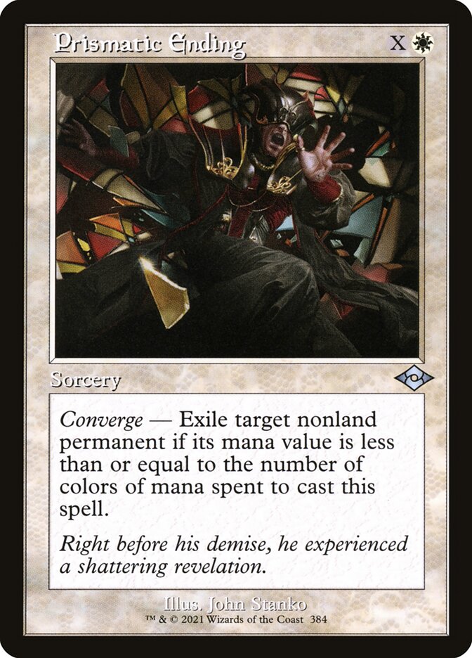 Prismatic Ending - Retro Frame - Foil