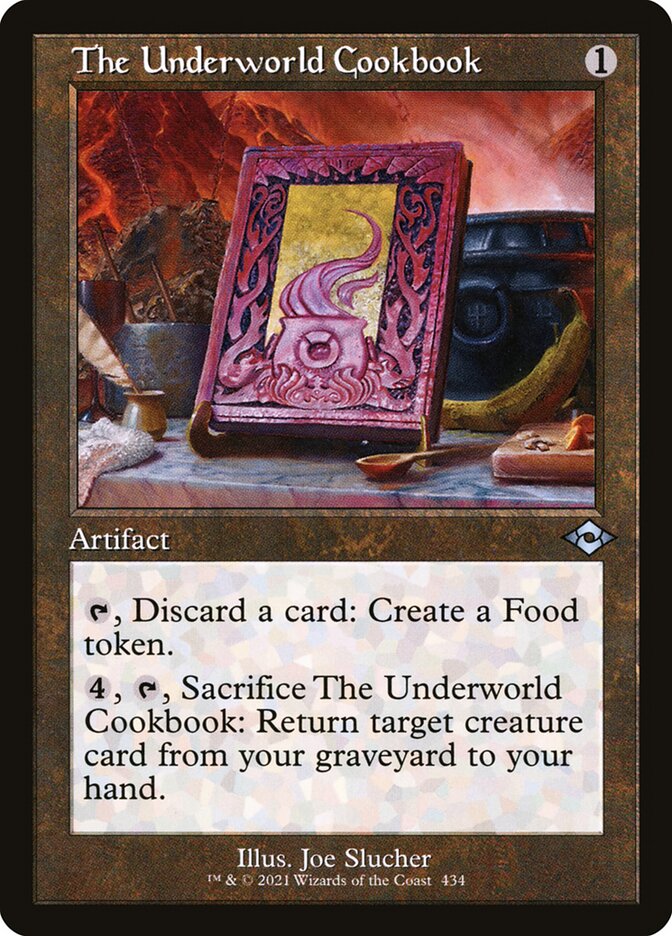 The Underworld Cookbook - Retro Frame - Foil