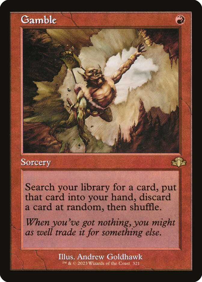 Gamble - Retro Frame - Foil