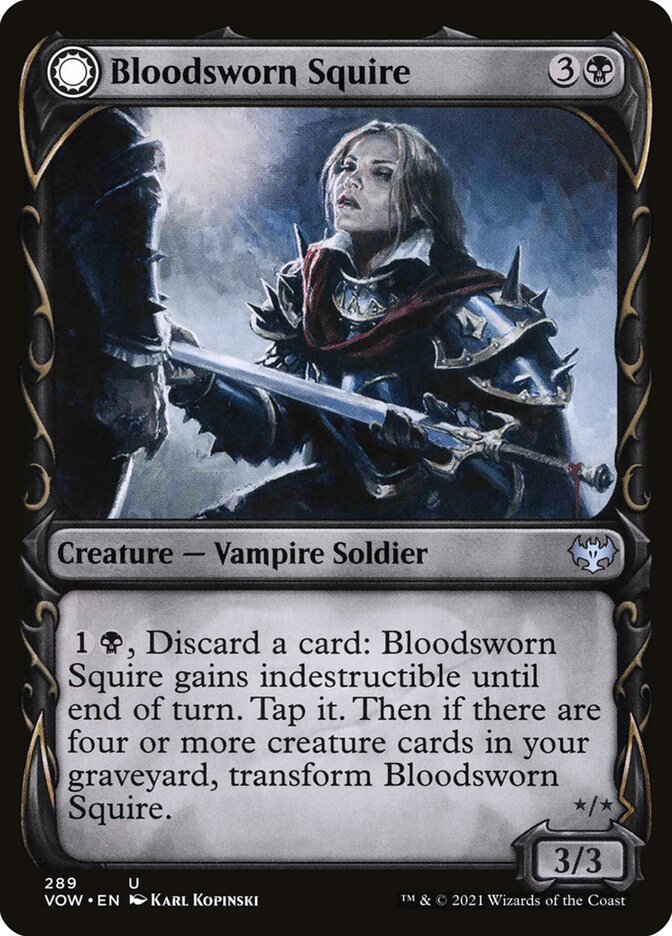 Bloodsworn Squire // Bloodsworn Knight - Foil