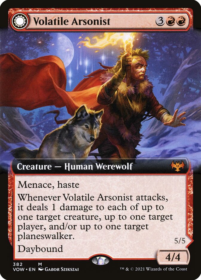 Volatile Arsonist // Dire-Strain Anarchist - Extended Art - Foil