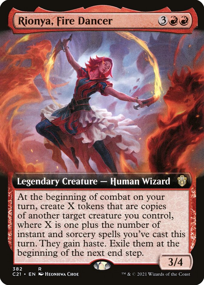Rionya, Fire Dancer - Extended Art