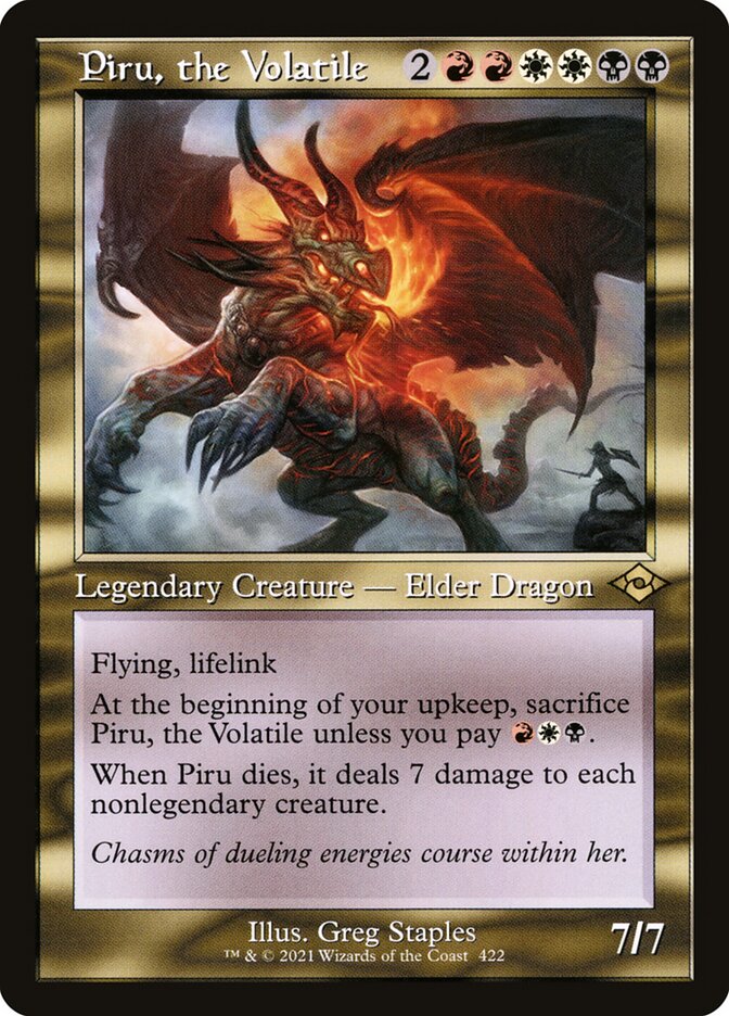 Piru, the Volatile - Retro Frame - Foil