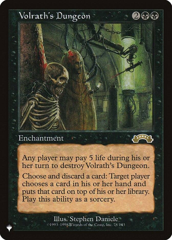 Volrath's Dungeon - The List