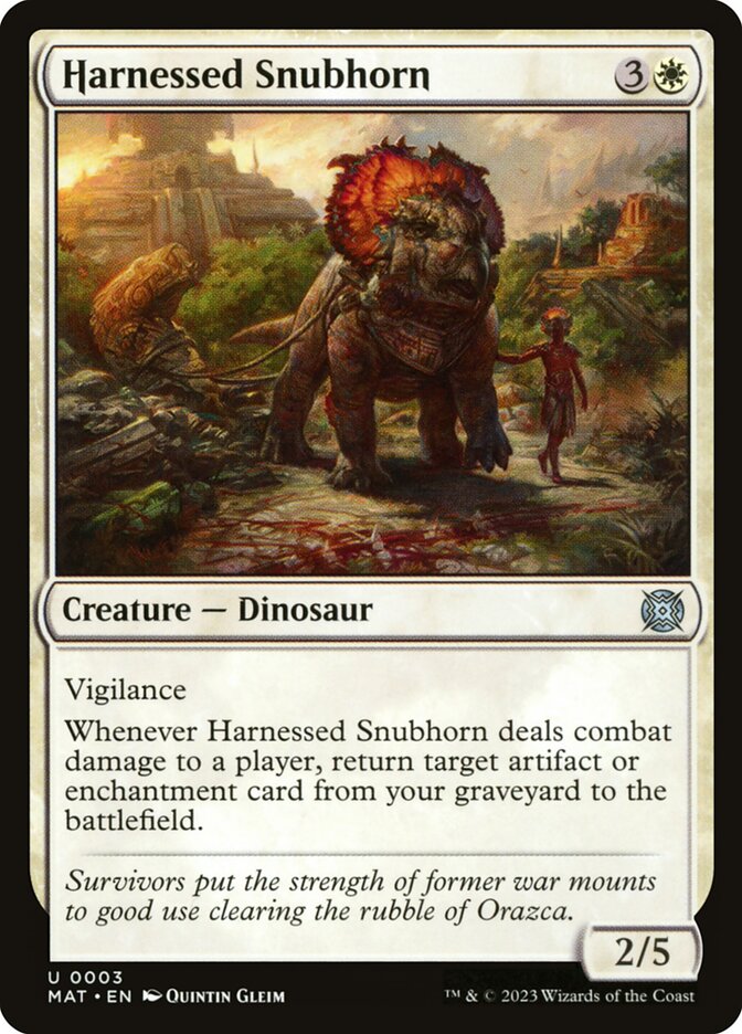 Harnessed Snubhorn - Foil