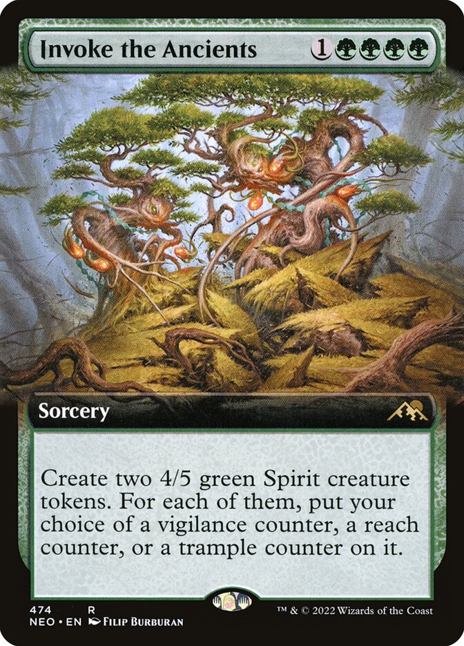 Invoke the Ancients - Extended Art - Foil
