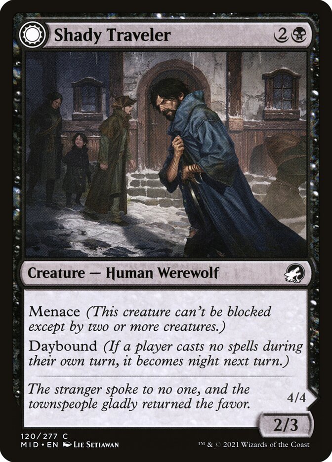 Shady Traveler // Stalking Predator - Foil