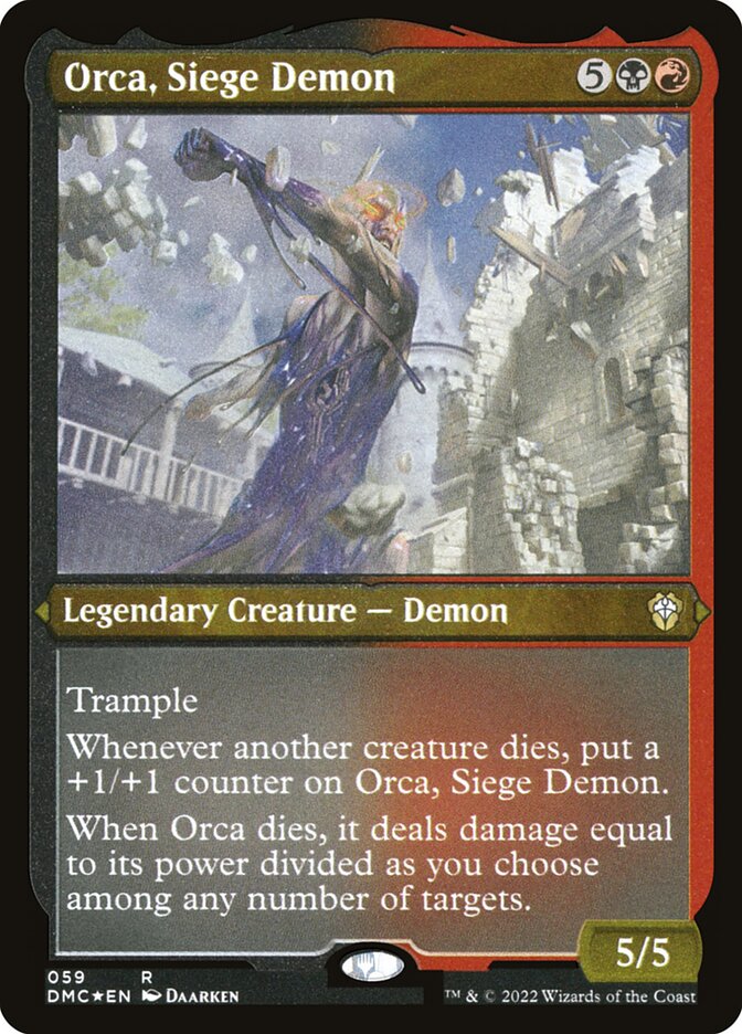 Orca, Siege Demon - Etched - Foil