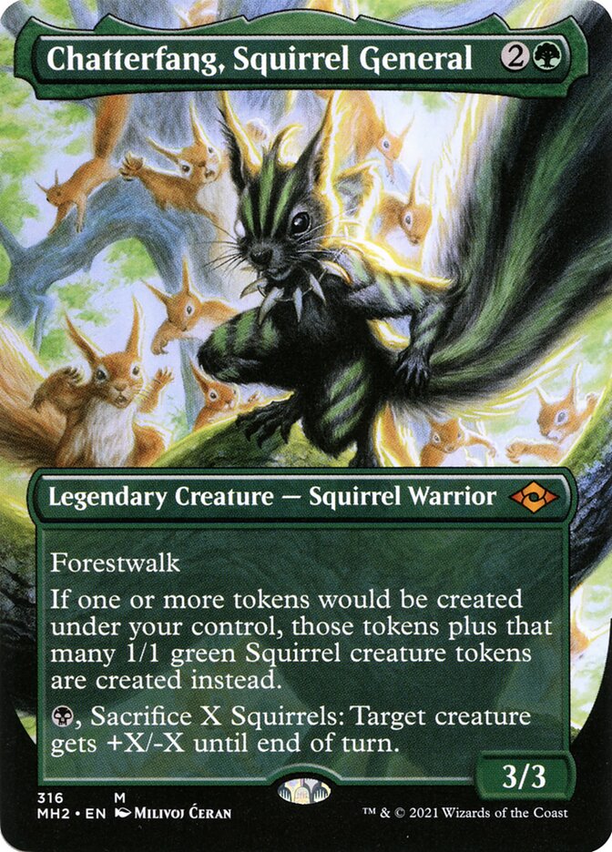 Chatterfang, Squirrel General - Borderless - Foil