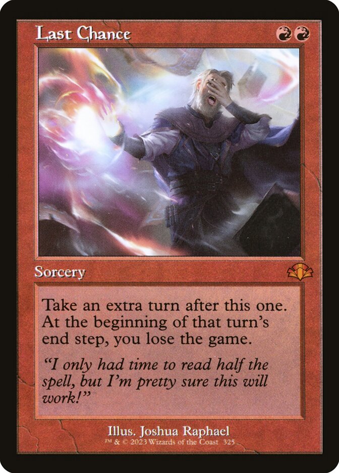 Last Chance - Retro Frame - Foil