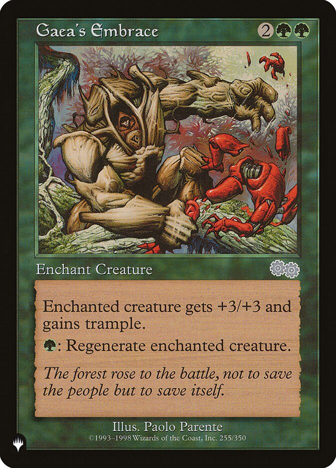 Gaea's Embrace - The List