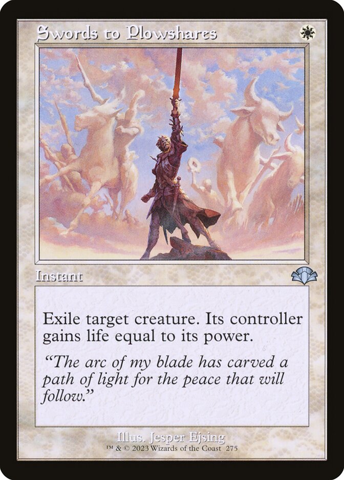 Swords to Plowshares - Retro Frame - Foil