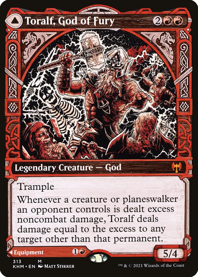 Toralf, God of Fury // Toralf's Hammer - Showcase - Foil