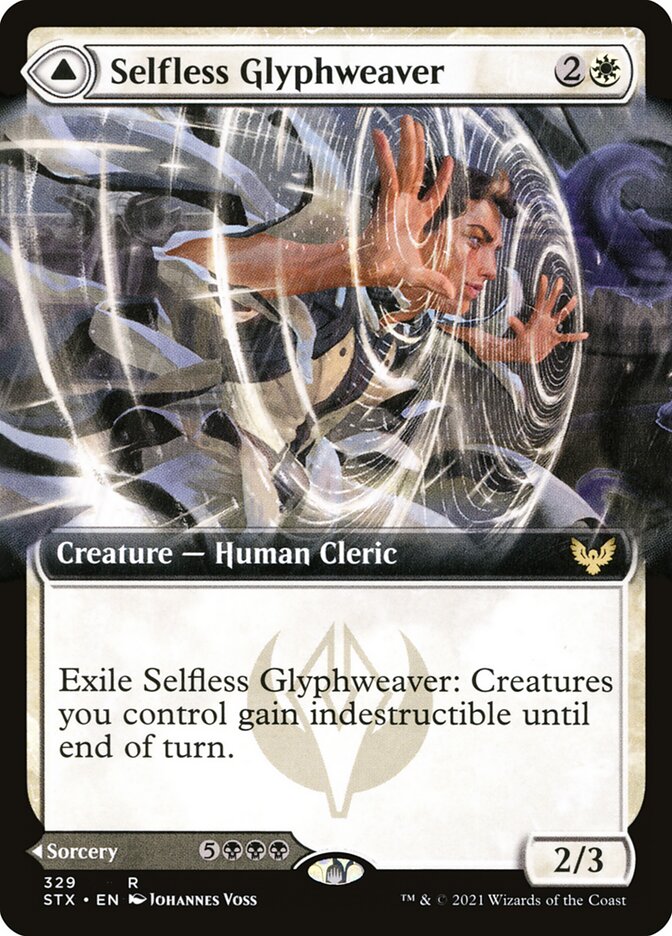 Selfless Glyphweaver // Deadly Vanity - Extended Art - Foil