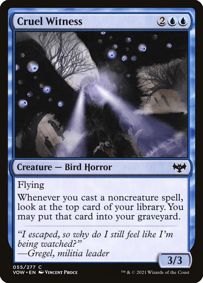 Cruel Witness - Foil