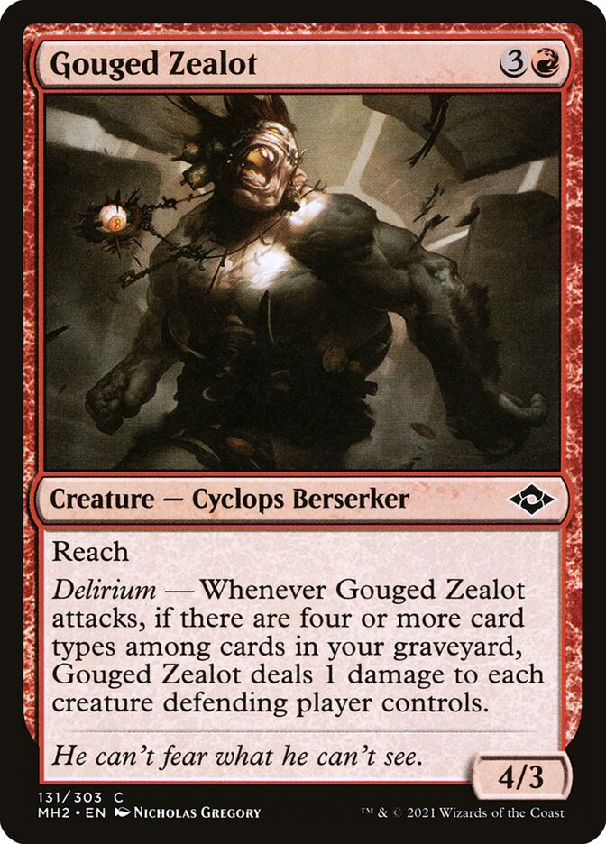 Gouged Zealot - Foil