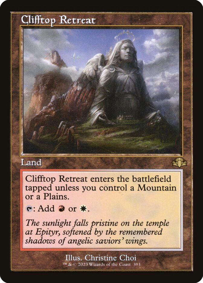 Clifftop Retreat - Retro Frame - Foil