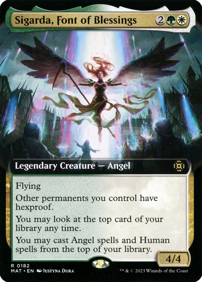 Sigarda, Font of Blessings - Extended Art - Foil