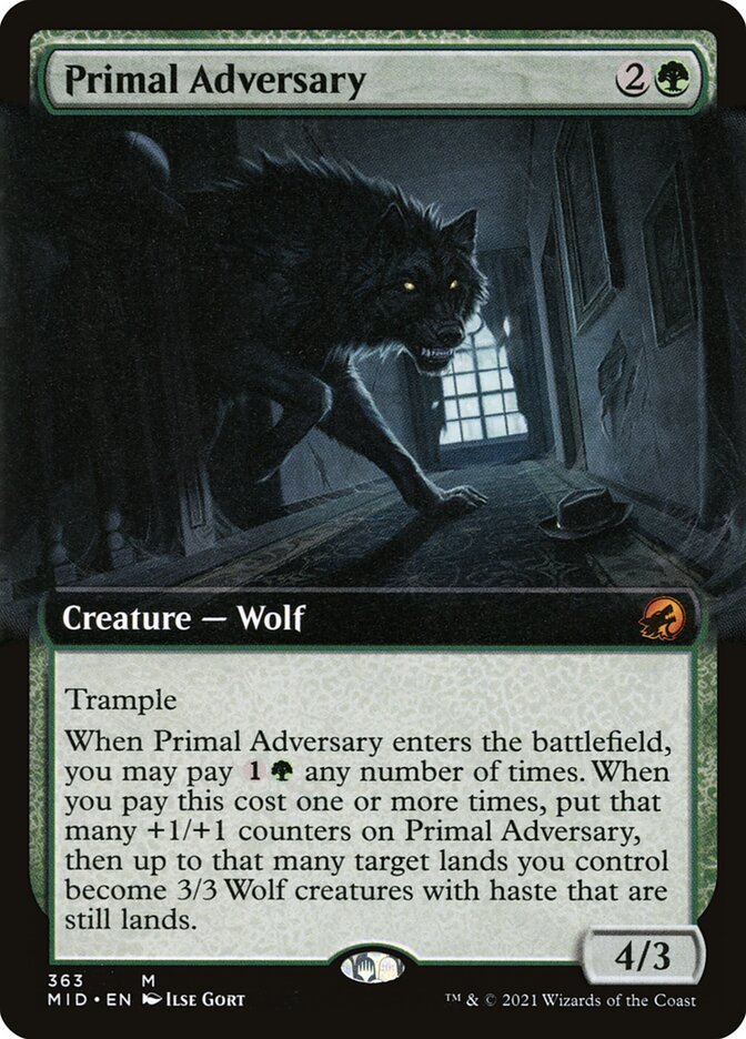 Primal Adversary - Extended Art - Foil