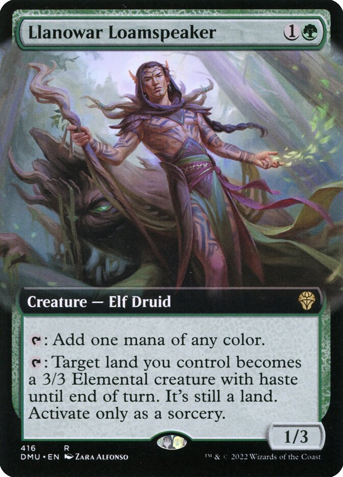 Llanowar Loamspeaker - Extended Art