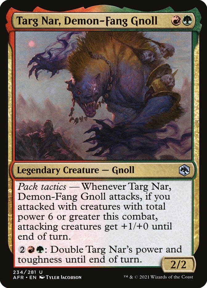 Targ Nar, Demon-Fang Gnoll - Foil