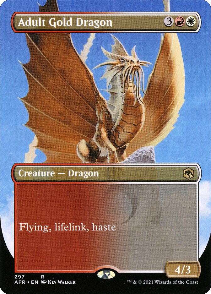 Adult Gold Dragon - Borderless