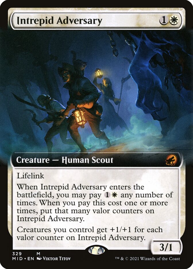 Intrepid Adversary - Extended Art - Foil