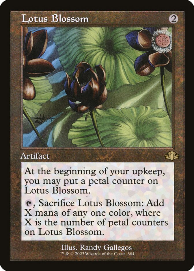 Lotus Blossom - Retro Frame