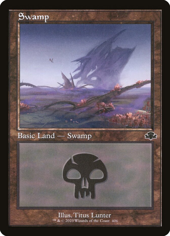 Swamp - Retro Frame - Foil