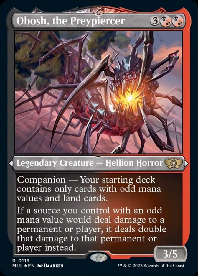 Obosh, the Preypiercer - Etched - Foil