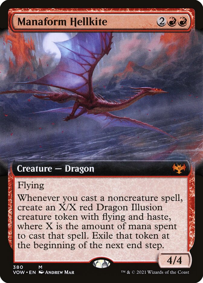 Manaform Hellkite - Extended Art