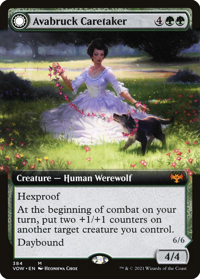 Avabruck Caretaker // Hollowhenge Huntmaster - Extended Art