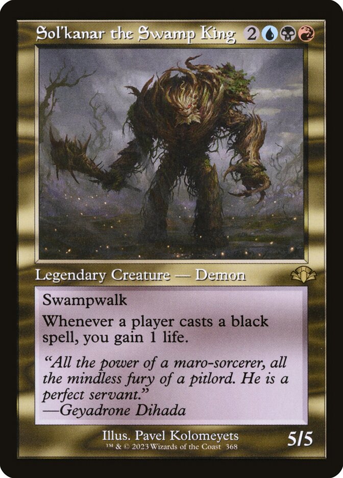 Sol'kanar the Swamp King - Retro Frame - Foil