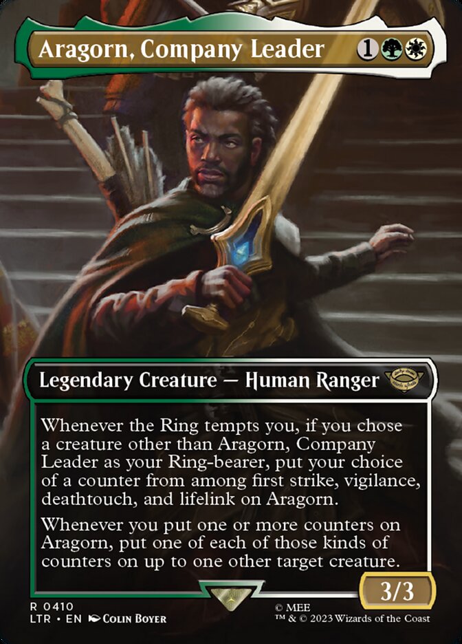 Aragorn, Company Leader - Borderless - Foil