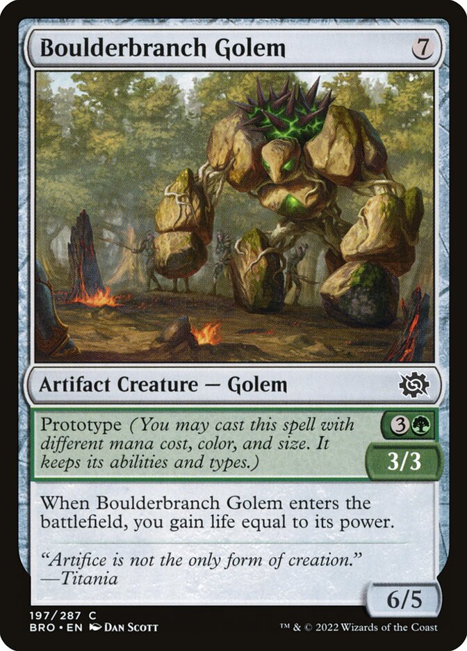 Boulderbranch Golem - Foil