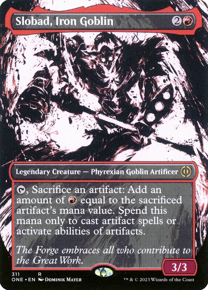 Slobad, Iron Goblin - Borderless - Foil